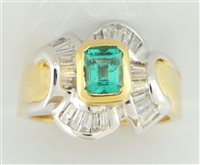 Ring Guerretta Gioielli Woman in Gold Smeraldo 0.74 Ct 1857-14 - 1857-15